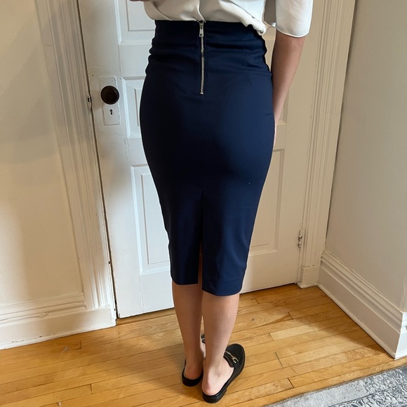 Blue Pencil Skirt - Picture 2 of 5